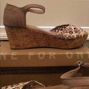 TOMS Summer Braided Wedges